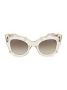 Pomellato 48mm Squared Cat Eye Sunglasses
