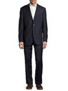 Saks Fifth Avenue Trim-fit Wool Pinstripe Suit
