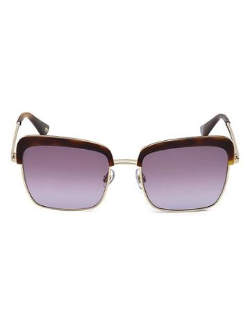 Web 55mm Violet & Havana Square Sunglasses
