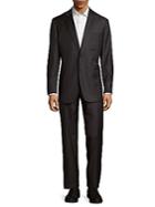 Saks Fifth Avenue Tonal Stitched Wool Suit