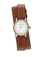 Burberry Utilitarian Goldtone Stainless Steel & Leather Double-wrap Watch