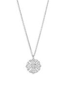 Meira T Diamond And 14k White Gold Cross Pendant Necklace