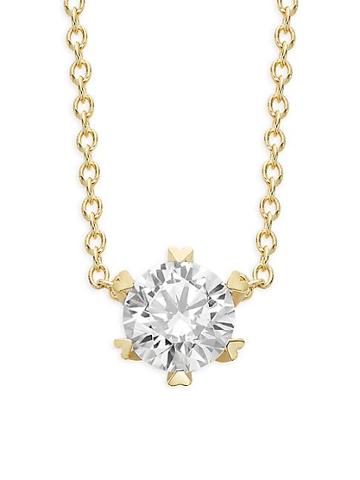 Lafonn Goldplated Sterling Silver & Simulated Diamond Pendant Necklace