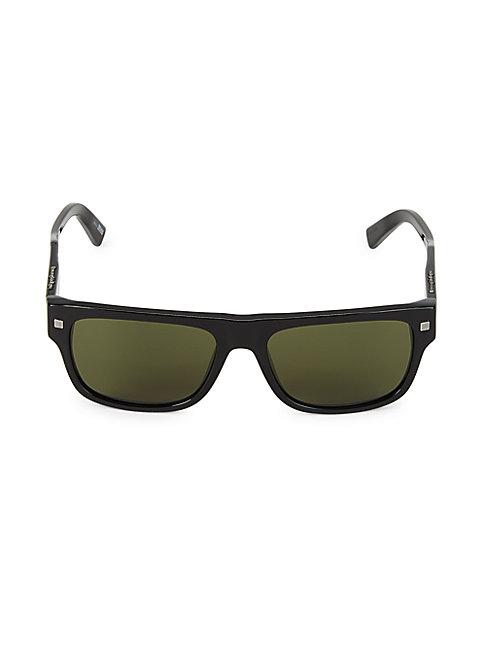 Ermenegildo Zegna 56mm Square Browline Sunglasses