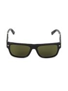 Ermenegildo Zegna 56mm Square Browline Sunglasses