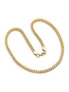 Anthony Jacobs 18k Gold Plated Stainless Steel Wheat Chain