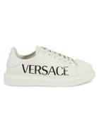 Versace Logo Leather Sneakers