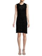 Oscar De La Renta Ribbed Sheath Dress