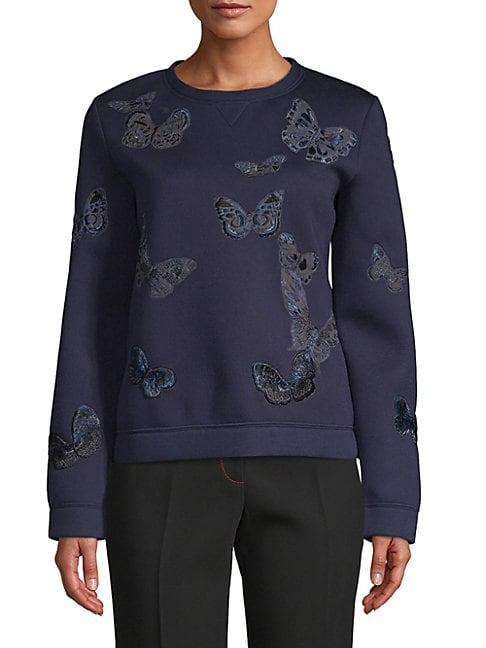 Valentino Butterfly Crewneck Sweater
