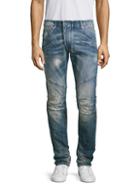 Pierre Balmain Skinny-fit Distressed & Seam-detailed Jeans