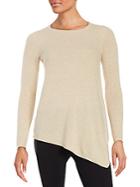 Cashmere Saks Fifth Avenue Asymmetrical Cashmere Sweater
