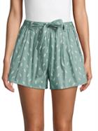 Lucca Couture Pineapple Paperbag Printed Shorts