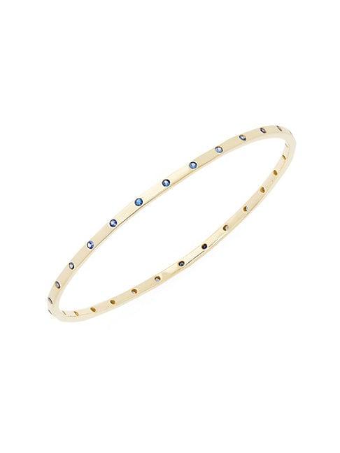 Ippolita 18k Gold & Blue Sapphire Bangle Bracelet
