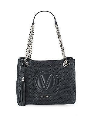 Valentino By Mario Valentino Luisa Perforated Leather Handbag