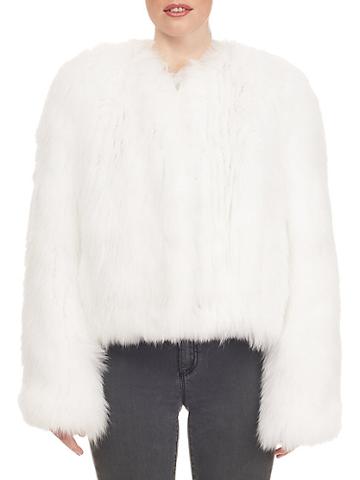 Gorski Shadow Fox Fur Knit Jacket