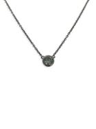 Luxeworks New York 14k White Gold & Diamond Solitary Pendant Necklace