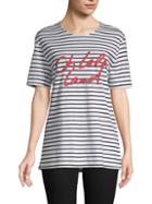 Each X Other Striped Cotton Graphic Tee