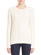 Vince Sequin Cable-knit Sweater