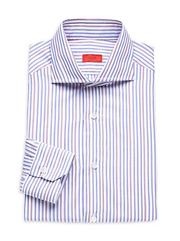 Isaia Two-tone Stripe Dress Shirt