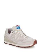 New Balance Wl 574 Round Toe Lace-up Sneakers