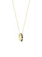 Gabi Rielle 22k Goldplated & Crystal Mom Ring Pendant Necklace