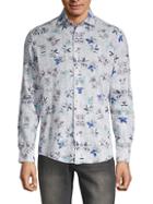 Ron Tomson Floral Cotton & Linen Button-down Shirt