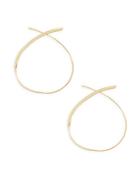 Lana Jewelry 14k Yellow Gold Twisted Hoop Earrings