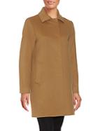 Cinzia Rocca A-line Wool Blend Coat