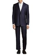 Saks Fifth Avenue Slim Fit Herringbone Wool Suit