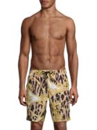 Versace Baroque Long Boxer Swim Trunks