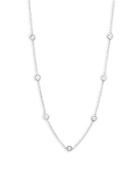 Diana M Jewels Diamond & 14k White Gold Necklace