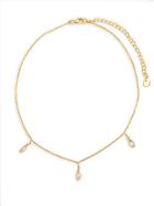 Argento Vivo 18k Yellow Gold-plated Cubic Zirconia Choker Necklace