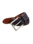Saks Fifth Avenue Collection Contrast Stitched Suede Belt