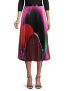 Delfi Collective Printed Pleated Skirt