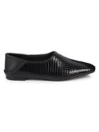 Vince Branine Croc-embossed Leather Loafers