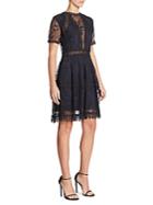 Nicholas Iris Paneled Lace Dress