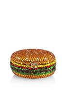 Judith Leiber Couture Swarovski Crystal Slider Cheeseburger Pillbox