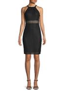 Ali & Jay Lace Halter Sheath Dress