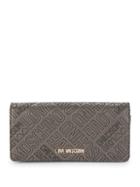 Love Moschino Logo Embossed Continental Wallet