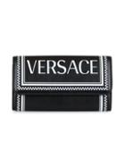 Versace Logo Leather Continental Wallet