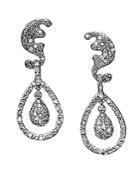 Effy Diamond Drop Earrings In 14k White Gold
