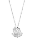 Roberto Coin Diamond And 18k White Gold Frog Pendant Necklace