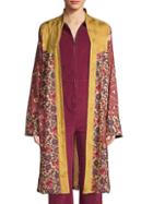 Free People Floral Open-front Duster