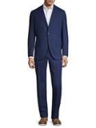 Isaia Textured Check Wool Suit