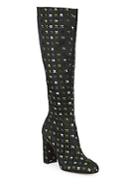 Valentino Floral-print Knee-high Boots