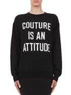Alberta Ferretti Capsule Intarsia-knit Couture Virgin Wool Sweater