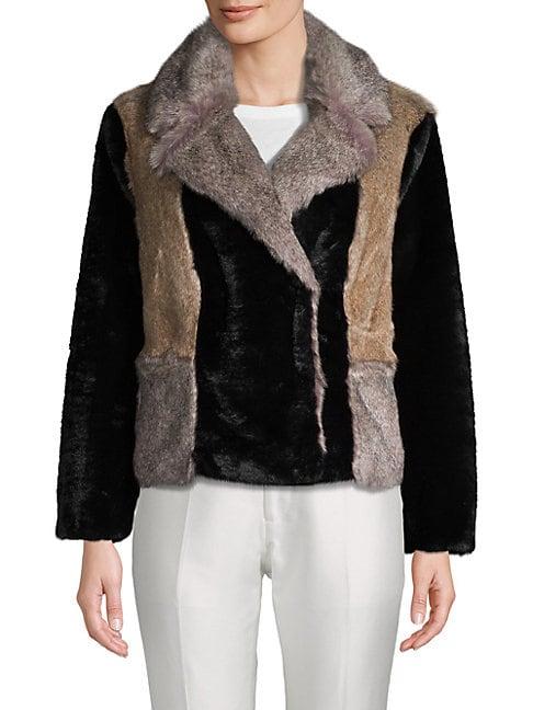 Rebecca Taylor Long-sleeve Faux Fur Jacket
