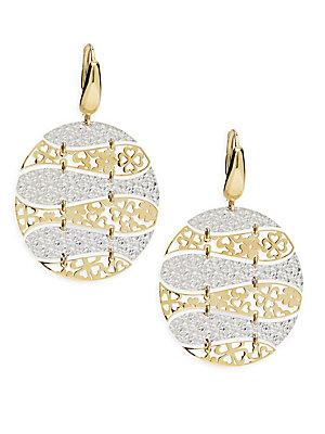 Saks Fifth Avenue Two-tone Gold Dangle Earrings