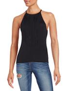 360 Cashmere Presley Knit Fringed Tank Top