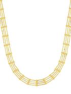 Saks Fifth Avenue 14k Yellow Gold Multi-row Cahin Necklace
